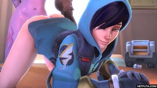 Widowmaker en tracer in parijs overwatch-futa sfm netfuta