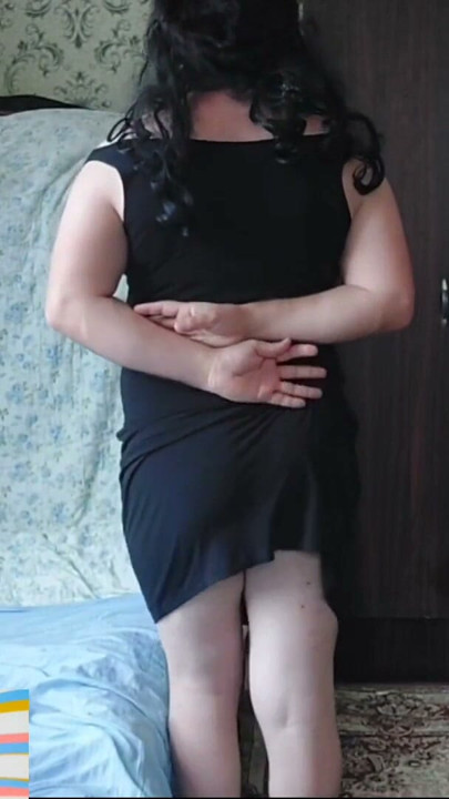 Sexy Party Dress White Crossdresser Sissy Body Femboy Translady Lady Boy MTF Shemale Big Ass Twerking Little Cock Gay | Clip 1