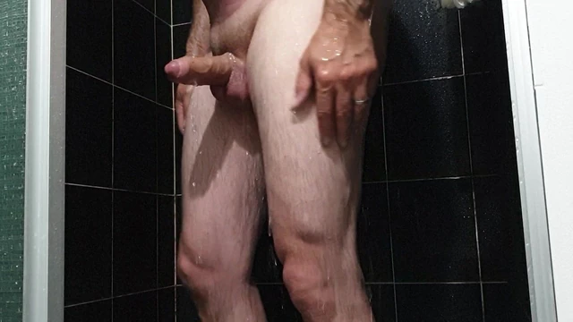 Wank in shower