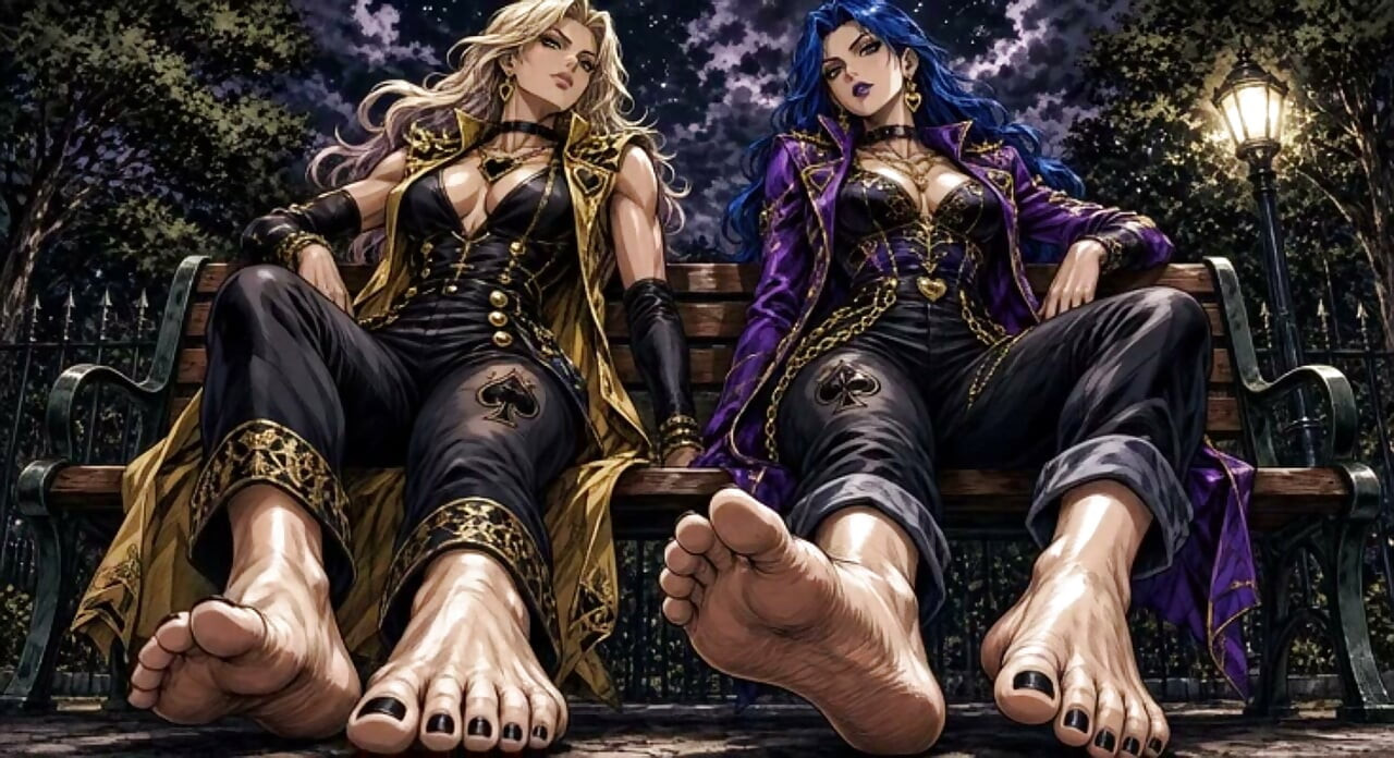 Maça Kızı Dövmesi ve Ayaklar - Anime Derlemesi (Erotik AI Sanatları)