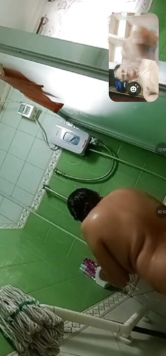 Only watching her for taking a bath