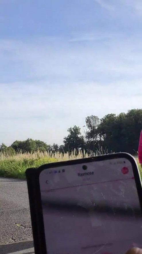 Remote controlled vibrator while exercising in public ends with hot anal | Clip 1