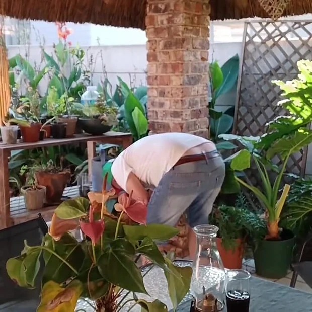 Masturbating with My Neighbours Wife Outdoor on the Patio