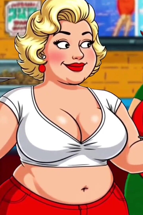 Tante seksi amerika yang bejat di kantor Kompilasi animasi. Kartun. Hentai