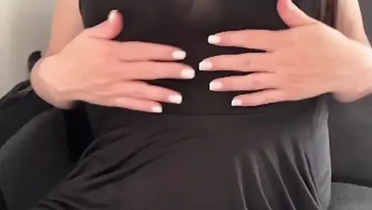 I love jerking off on my slut stepmom with big tits