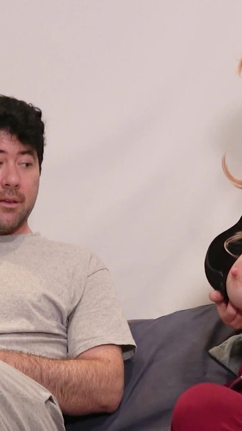 Emotional moment from "Stepmom helps her stepson to stop masturbating"