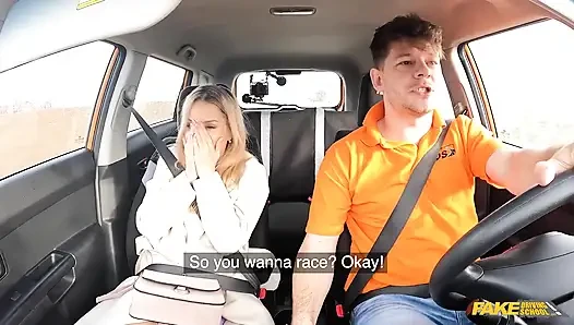 Fake Driving School - Road Rage Followed by Rough Fuck, Lucky Bee Cant Wait for a Facial