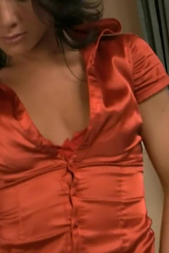 Seductive Brunette Fingers Her Tight Pussy to Climax
