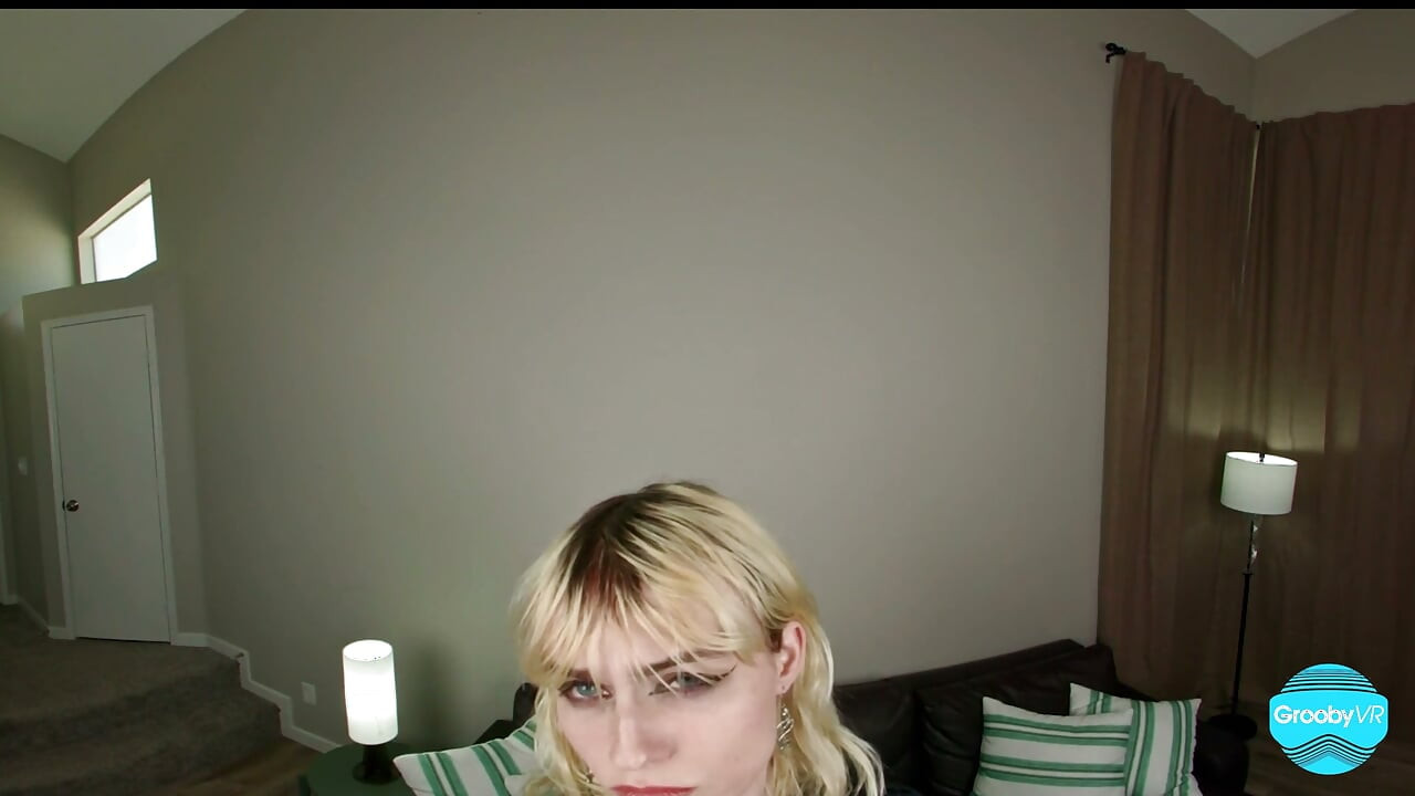 GROOBYVR Busty Blonde Trans Starlet Gets Her Massive Tits Then Takes Hard Doggy Pounding