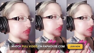 Asmr Sweet Chocolate Makan- Asmr, cermin mata, gergasi, gincu, bibir besar, mulut, fetish muka, kuku panjang