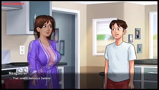 Summertime Saga Part 29 By DarkCookie - Stepsister knows how to ride a Huge Dick, Pussy Creampie