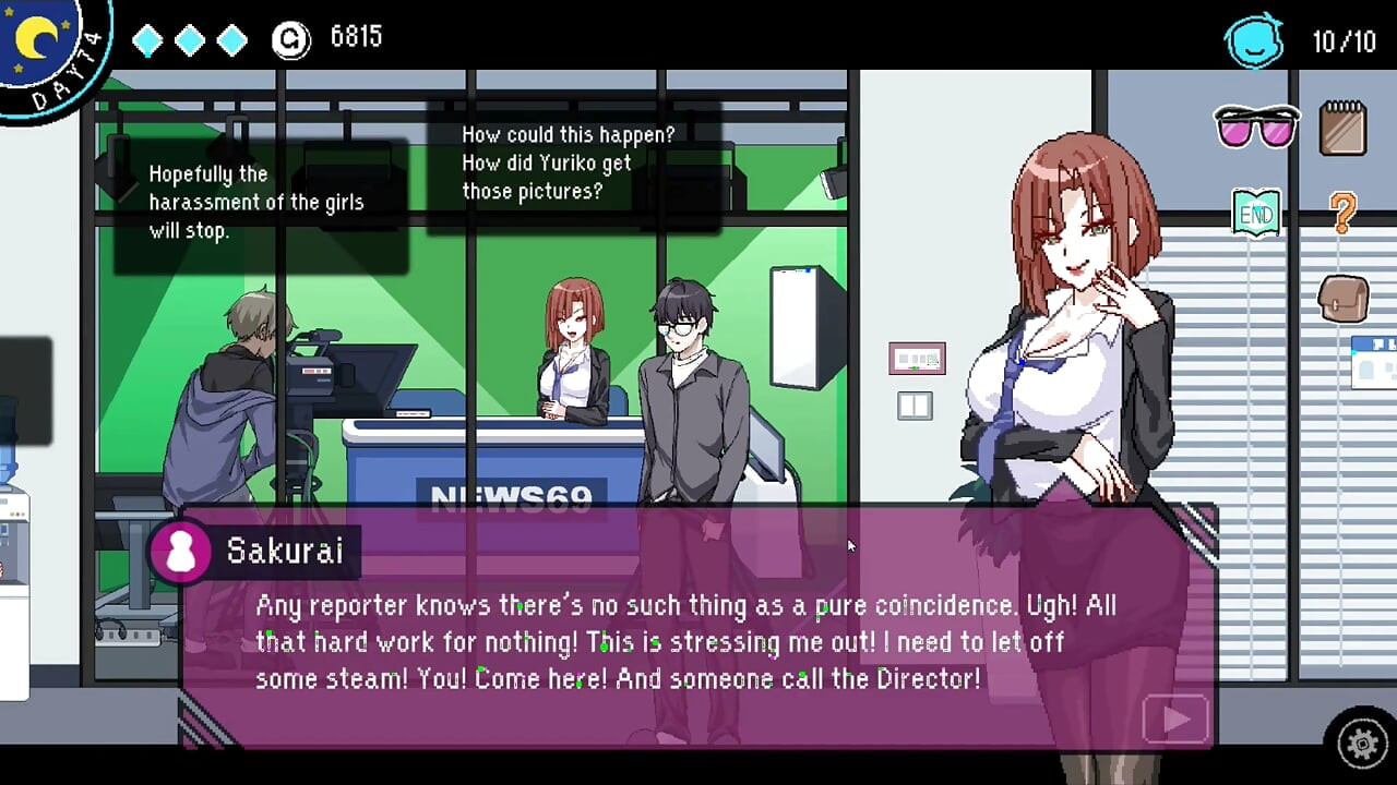 Hentai Game - TV Station Hentai Sex Scenes (TV Anchor, Bus Stop Lady, and Office Clerk Heroines) - The Censor