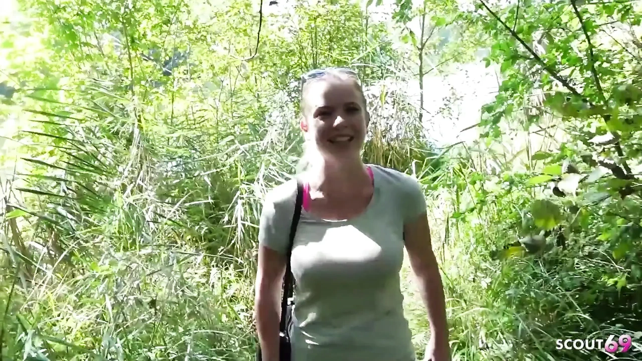 German Ginger Girl with Green Eyes Talk to Risky Public POV Fuck by Stranger