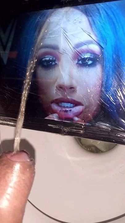 WWE Sasha Banks spit, cum and piss tribute. T0ilet Slut!