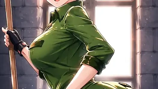 Anime girls dancing