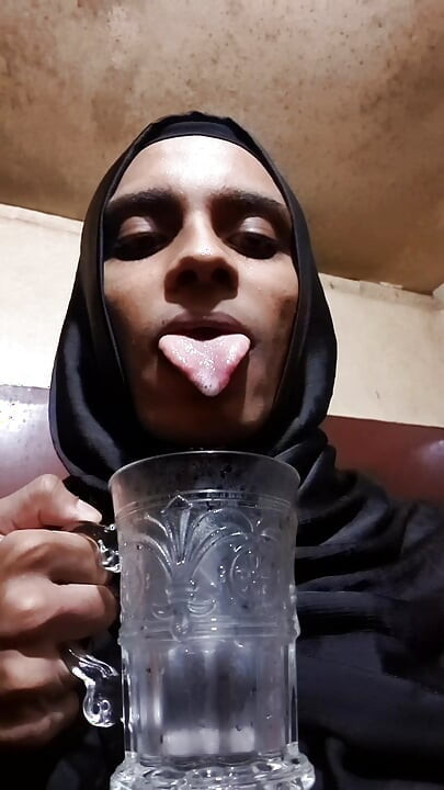Asian sissy hijabi masterbation  fingering and spitt fetish