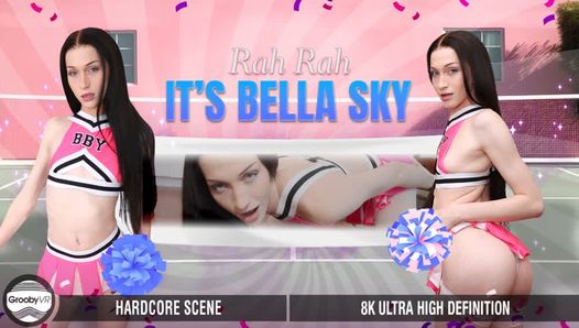GROOBYVR - Bella Sky gosta de cavalgar pau em vídeo em primeiro plano
