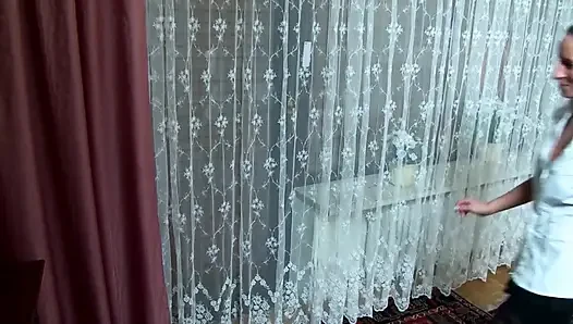 Blonde Slut Gets Pounded Hard in Kitchen and on the Couch