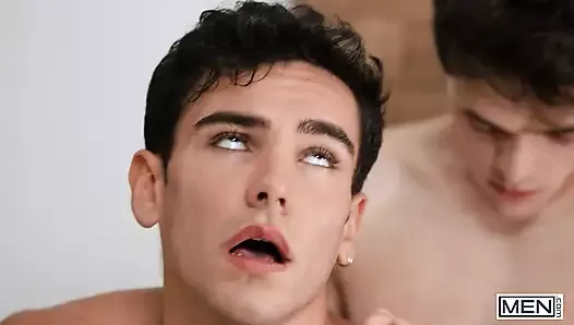 Troye Dean Sneakily Sucks The Masseur Damian Night's Dick While His Bf Is In The Same Room - MEN