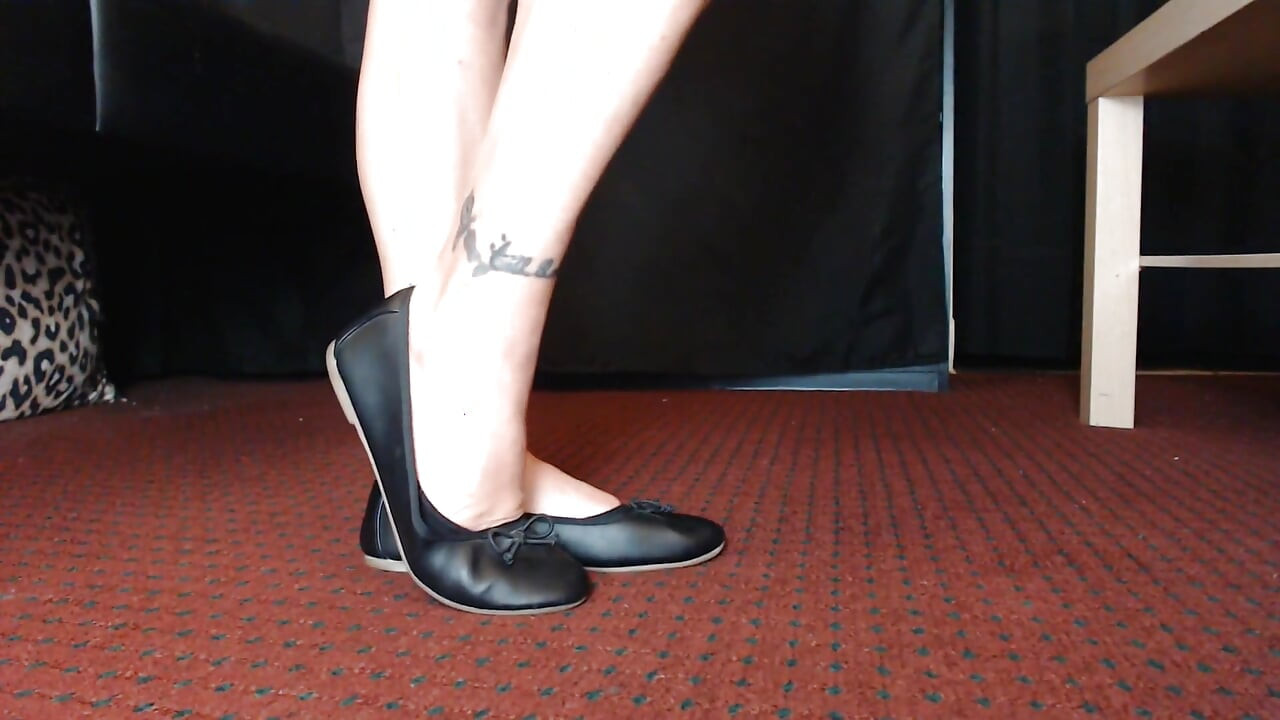 Liner Socks Black Ballet Flats Shoe Play