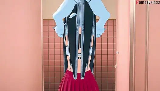 Rias beobachtet Akeno Fucking und Xenovia & Koneko lesbischen sex - AUF DER ZUNGE DER NTR Madness Serie