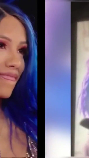 Powerful moment from "WWE Sasha Banks Cum Compilation"