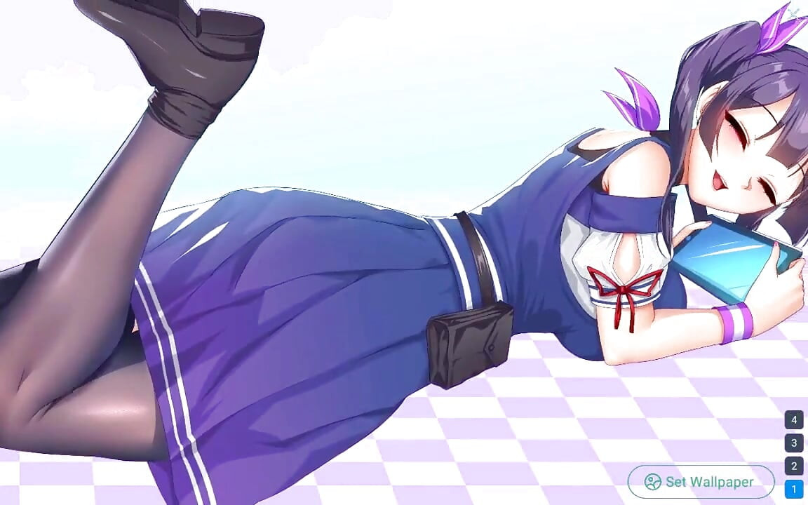Live Waifu Wallpaper - Part 11 - College Girl with Big Boobs Fucked Hard by Loveskysan