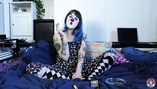 Hairy Clown Smokes