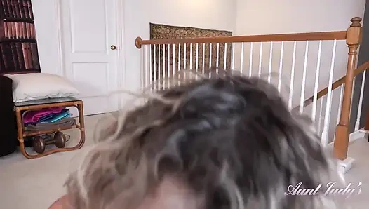 Auntjudys - Твоя Зрелая Сводная Тетя Тиа Делает Тебе Табу-минет