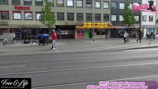 Public creampie Sex with German amateur teen in Hanover