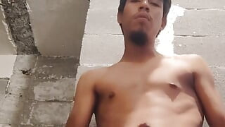 Great Friday the 13th Naked on the Toilet Masturbating Spilling Cum