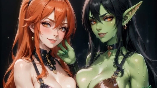 ErosQues - Zorra & Nhila - Sapphic Pleasures - AI Content