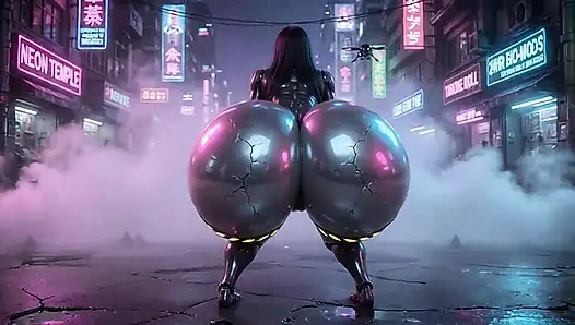 Robot semok seksi lagi muasin majikannya
