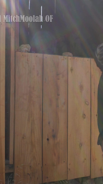 Iconic moment from "Fit Blonde Farm Girl Fucks Barn Manager Outdoors"