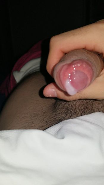 Cumshot on friend's cousin's bra