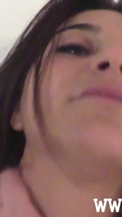Iconic moment from "Brunette amateur slut gives old dude a sloppy POV blowjob"