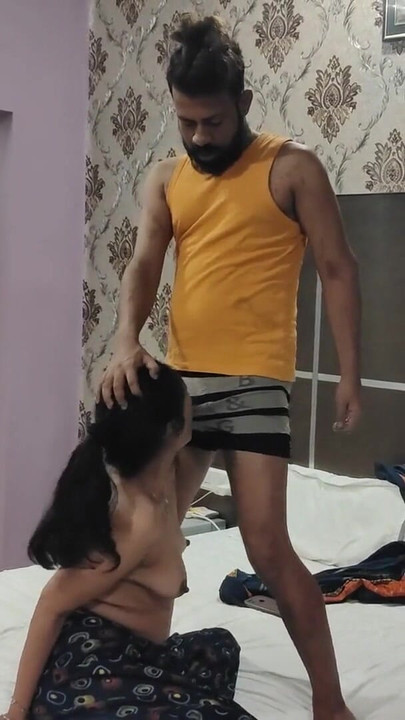 Captivating moment from "A desi housewife seduced driver and a streamy fucking session performed."