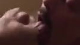 Sucking and face fucking leds to a mouth of cum