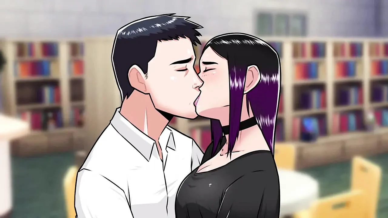Dawn of Malice: shy girl, big cock blowjob in the college library ep 24
