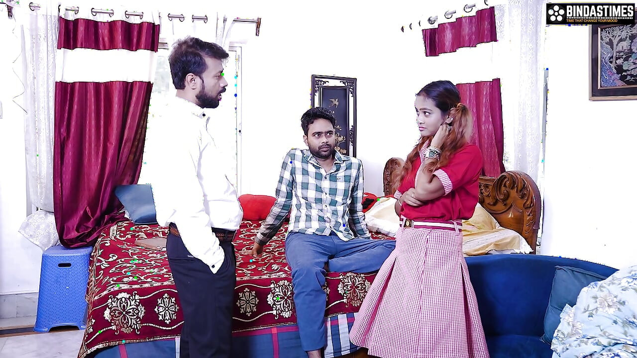 Desi Indian Hot & Sexy School Girl Fucked By Two Male Teacher hardcore Threesome ( Hindi Audio )