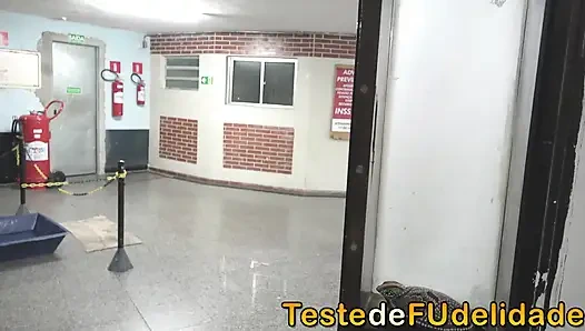 Alone at home, he couldn't resist the hot neighbor