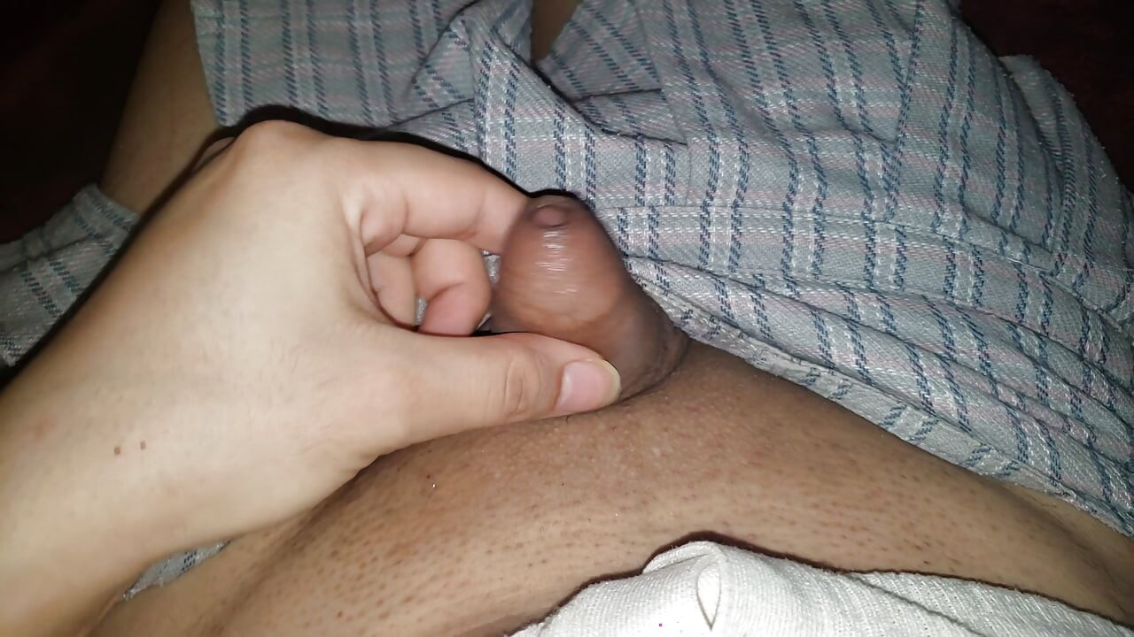Stroking my little two fingers letting out moans