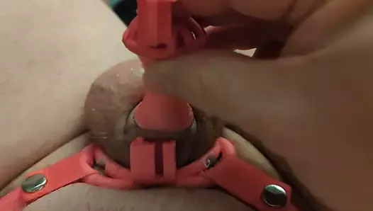 Locking my micro cock in the new Cherry Keeper Innie Invader