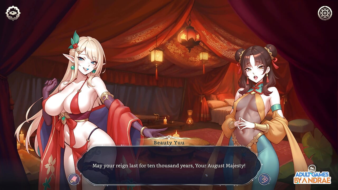 Harem Fantasy - The Concubine War Gameplay Part 1 - Sex with his Concubines
