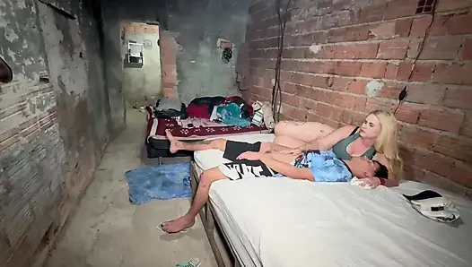 It was in the favela that I met my stepson.