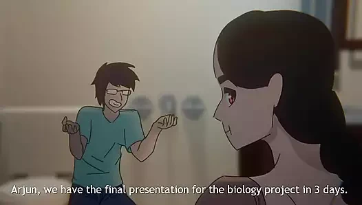 Hintli üniversiteli kız sonunda arkadaşını sikiyor (Hintçe ses) desi hentai çizgi film animasyonu