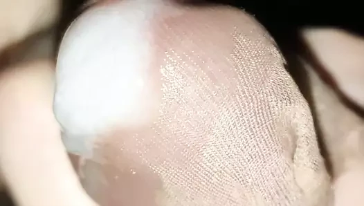 handjob naylon ayak bileği ile Cum
