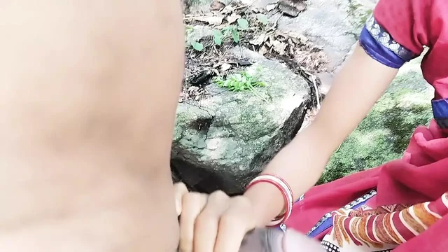 A desi girl was walking alone in forest  stranger  came there and ask her pussy  fucking hard, A teen girl fucking hard stepbro
