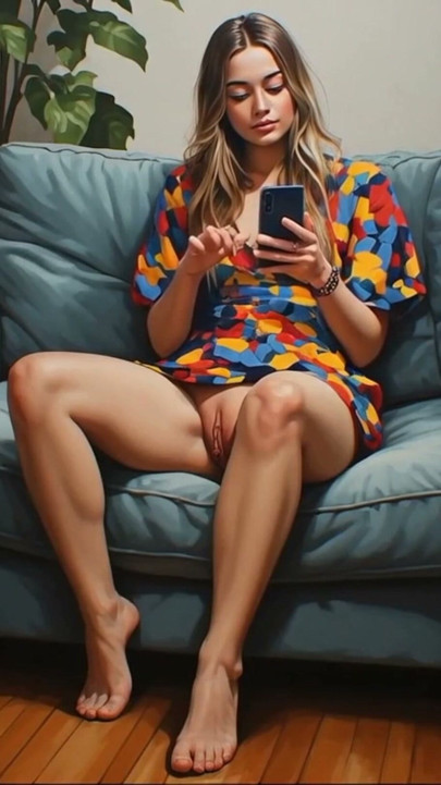 Step daughter flashing her pussy | Clip 1