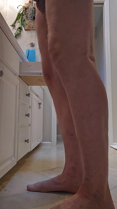 After the Shower then Nude Outside